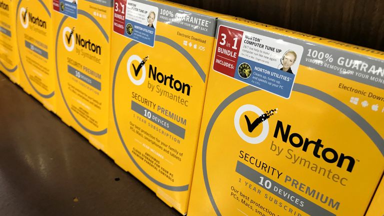 Norton computer security software is shown for sale at a computer store in San Marcos, California, U.S., May 15, 2017