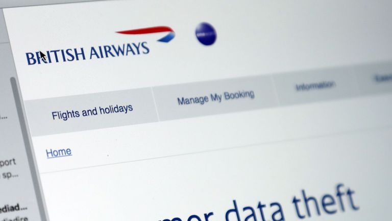 The email sent to British Airways customers after a company data breach