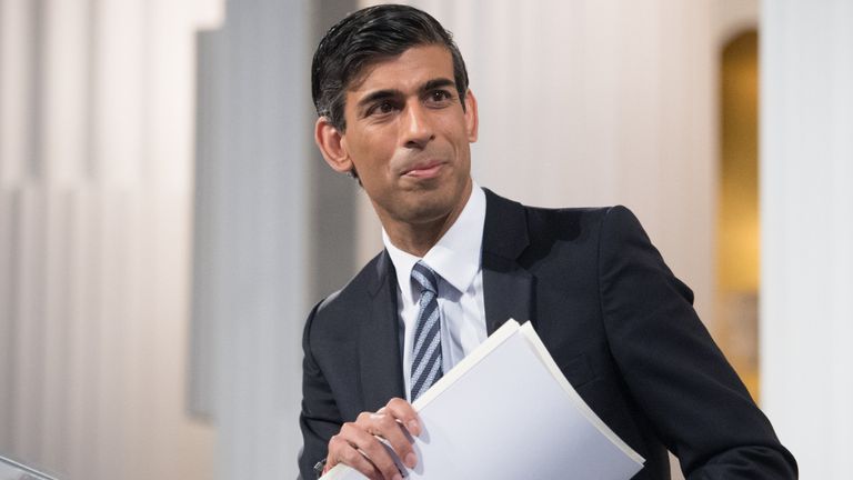 Chancellor of the Exchequer Rishi Sunak after delivering his 'Mansion House' speech at the Financial and Professional Services Address, previously known as the Bankers dinner, at Mansion House in the City of London. Picture date: Thursday July 1, 2021.