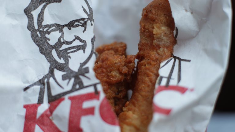 A bag of KFC chicken in London. The new storage hub at the centre of KFC's chicken delivery problems has not yet been granted the registration it legally requires to operate, the local council has confirmed.