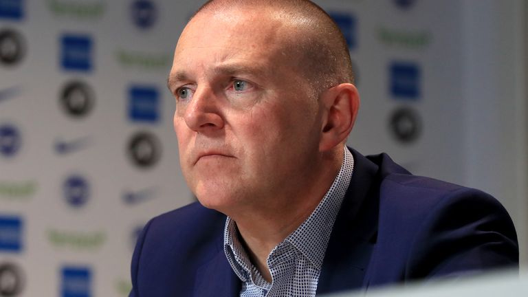 File photo dated 20-05-2019 of Brighton and Hove Albion CEO and deputy chairman Paul Barber