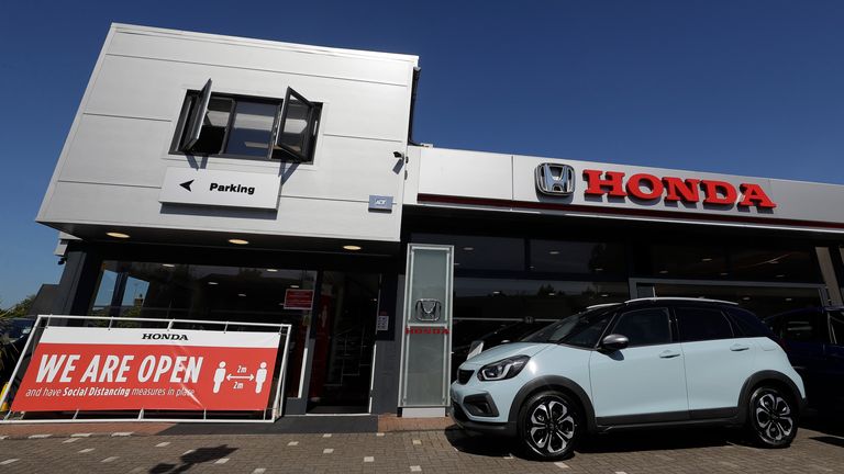 Demand for new cars, already weak before the crisis, has been tempered further by lockdown restrictions. Pic: AP