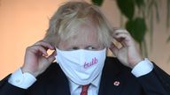 Boris Johnson during a visit to the offices of energy company Bulb in July