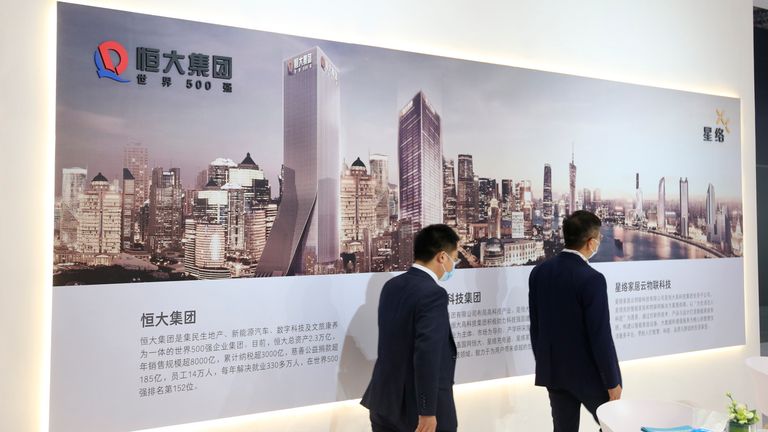 Evergrande Group's interests have expanded beyond real estate to  include wealth management and even electric car production. Pic: AP