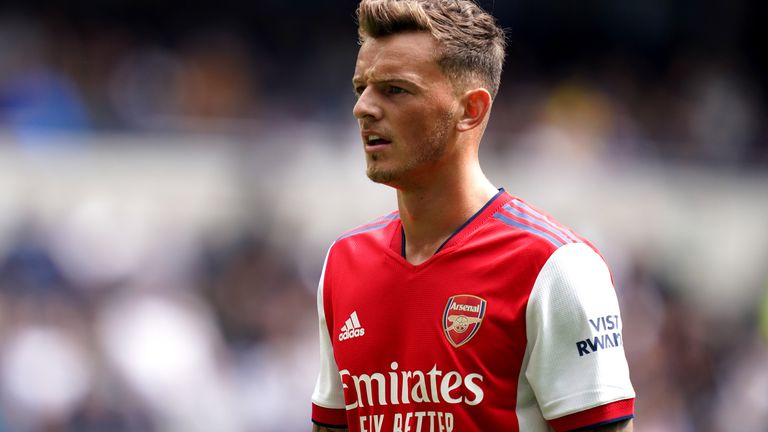 Arsenal's Ben White during The Mind Series match at the Tottenham Hotspur Stadium, London. Picture date: Sunday August 8, 2021.