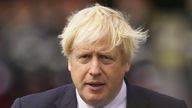 Prime Minister Boris Johnson at the Sovereign's Parade at Royal Military Academy Sandhurst in Camberley