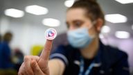 British Labour Party leader Keir Starmer visits vaccination centre to promote 