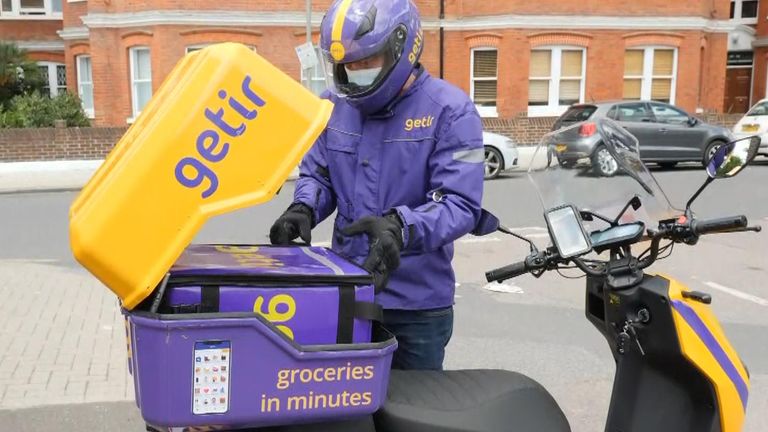 Getir delivery rider London