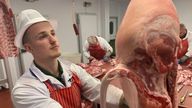 Mr Western said there is 'a lot of stigma' around becoming a butcher  