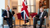 Prime Minister Boris Johnson meets with Amazon Executive chairman, Jeff Bezos during the United Nations General Assembly in New York. Picture date: Monday September 20, 2021.
PA Wire/PA Images