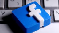 FILE PHOTO: 3D-printed Facebook logo is seen placed on a keyboard in this illustration taken March 25, 2020. REUTERS/Dado Ruvic/Illustration/File Photo/File Photo