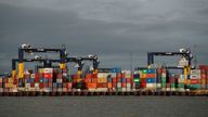 Port workers in Felixstowe have had to deal with thousands of containers of PPE occupying storage space