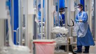 Staff check on patients in the critical care unit at Royal Papworth Hospital, Cambridge