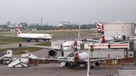 British Airways planes are seen at Heathrow Terminal 5 in London, Britain May 27, 2017. REUTERS/Neil Hall