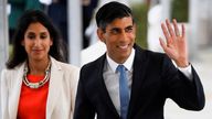 Britain's Chancellor of the Exchequer Rishi Sunak walks to the conference centre ahead of his speech during the annual Conservative Party conference, in Manchester, Britain, October 4, 2021. REUTERS/Phil Noble
