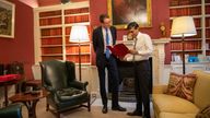  The Chancellor Rishi Sunak and the Chief Secretary to the Treasury Simon Clarke talk through the Budget in the offices of 11 Downing Street
PIC: HM Treasury

