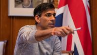 Chancellor Rishi Sunak works on his Budget speech. Pic: HM Treasury/Flickr