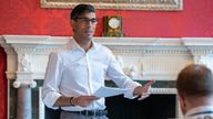 The Chancellor does a final run-through of his Budget speech - Taken  October 26, 2021
The Chancellor Rishi Sunak does a final run-through with his staff of his Budget speech in the State Room at No.11 Downing Street
PIC:HM Treasury