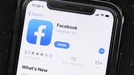 In this Monday, July 30, 2019 photo, the social media application, Facebook is displayed on Apple's App Store. (AP Photo/Amr AlfikyFILE - In this July 30, 2019, file photo, the social media application, Facebook is displayed on Apple's App Store. Facebook reports earnings on Wednesday, Jan. 27, 2021. (AP Photo/Amr Alfiky)


)