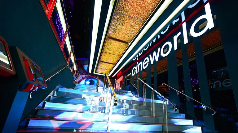 The refurbished Cineworld Leicester Square cinema in London