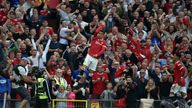 Manchester United's Cristiano Ronaldo celebrates after scoring his side's second goal during the English Premier League soccer match between Manchester United and Newcastle United at Old Trafford stadium in Manchester, England, Saturday, Sept. 11, 2021. (AP Photo/Rui Vieira)
PIC:AP

