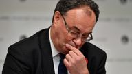 Governor of the Bank of England Andrew Bailey during the Bank of England Monetary Policy Report Press Conference at the Bank of England, London, following the decision on interest rates. Picture date: Thursday November 4, 2021.