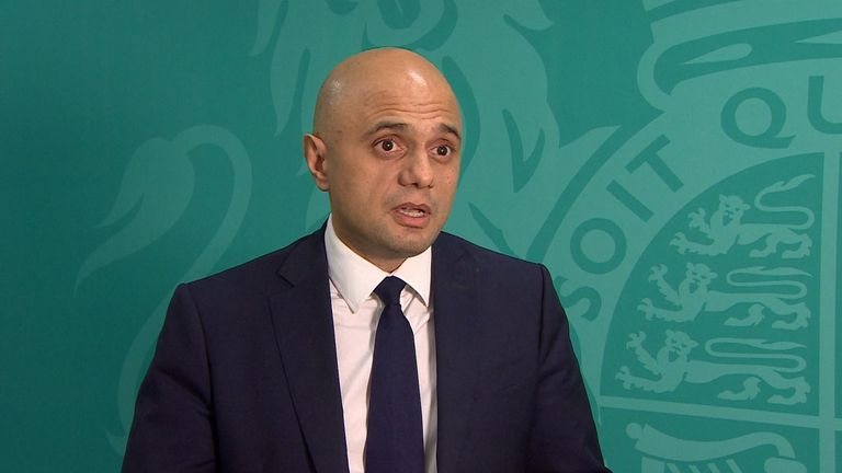 Health Secretary Sajid Javid speaks about the new variant of concern.