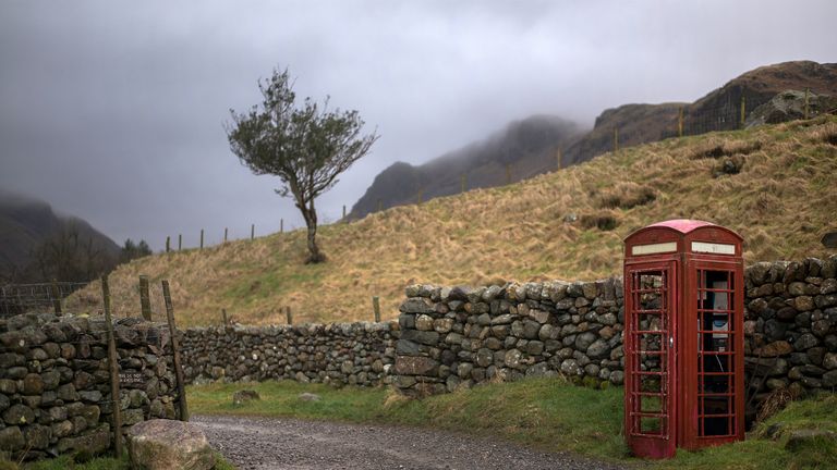 Hardknott Pass in Cumbria