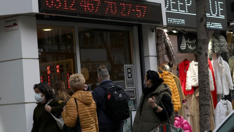 The Turkish currency has collapsed in value this week. Pic: AP