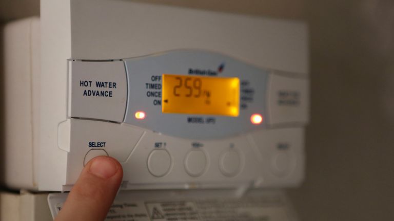 A British Gas boiler controller.