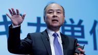 Japan's SoftBank Group Corp Chief Executive Masayoshi Son attends a news conference in Tokyo, Japan, November 5, 2018