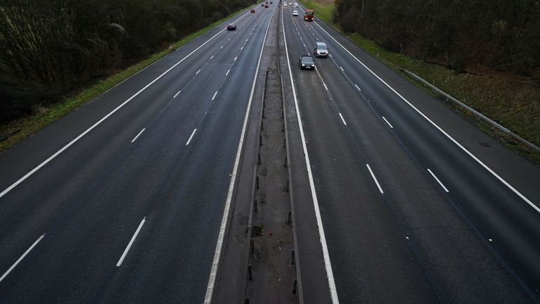 Motorists this morning on the M40 close to Warwick. People in England are advised to now work from home if they can, as part of the government's Plan B guidance. New restrictions have come into force to slow the spread of the Omicron variant of coronavirus. Picture date: Monday December 13, 2021.