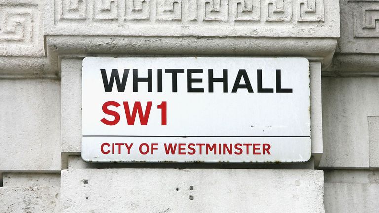 Whitehall street sign