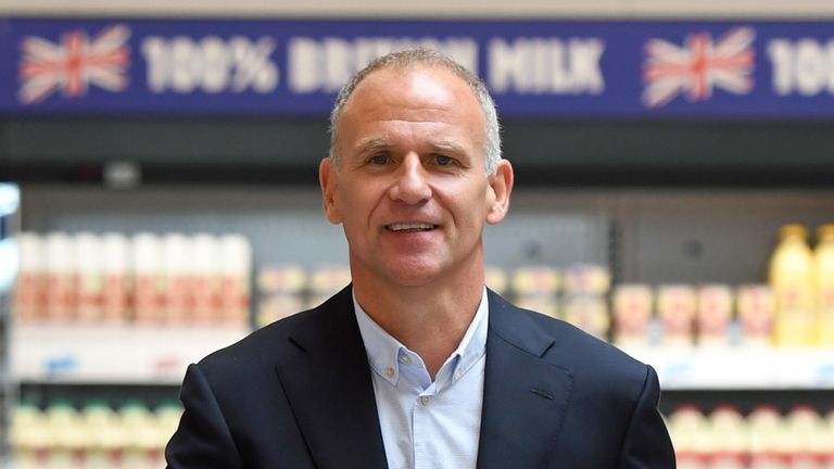 Tesco chief executive Dave Lewis, at the new Jack's store in Chatteris, Cambridgeshire, Wednesday September 19, 2018