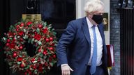 Prime Minister Boris Johnson leaves 10 Downing Street, London, to attend Prime Minister's Questions at the Houses of Parliament. Picture date: Wednesday December 1, 2021.
