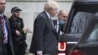 Prime Minister Boris Johnson leaves Downing Street in London. He has been warned he is in "last orders time" after the Liberal Democrats overturned a massive Tory majority to win the North Shropshire by-election. Picture date: Friday December 17, 2021.
