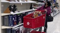 A shopper shops at a retail store in Niles, Ill., Saturday, Dec. 18, 2021. Pic: AP