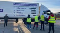 The first 'bootcamp' for would-be HGV drivers began on Thursday in south London. Pic: DfE