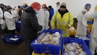 Traders at Grimsby Fish Market appear to be uninterested in the upcoming Sue Gray report KEEP