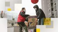 Food supplies are delivered in Xi'an amid a lockdown