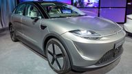 The 'Vision-S02' electric car is the second concept vehicle that Sony has produced. Pic: AP