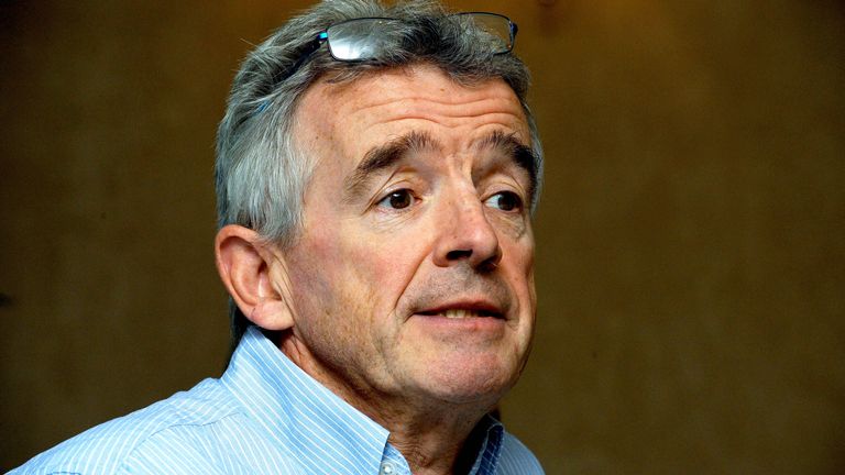 File photo dated 31/08/16 of Ryanair's chief executive Michael O'Leary who has accused the Irish government of bringing 