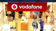 General view of a Vodafone store in Cambridge.