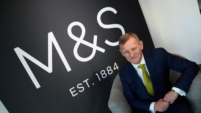 Steve Rowe, CEO of Marks and Spencer, poses for a photograph at the company head office in London, Britain, November 30, 2016.