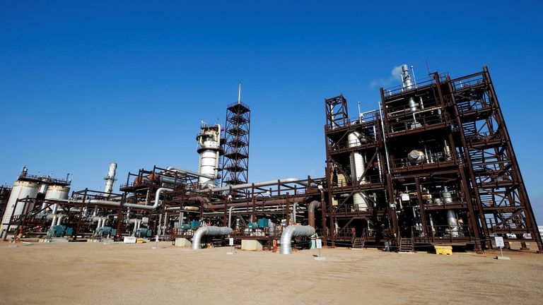 A view of Shell's Quest Carbon Capture and Storage (CCS) facility in Fort Saskatchewan, Alberta, Canada, October 7, 2021. REUTERS/Todd Korol/File Photo