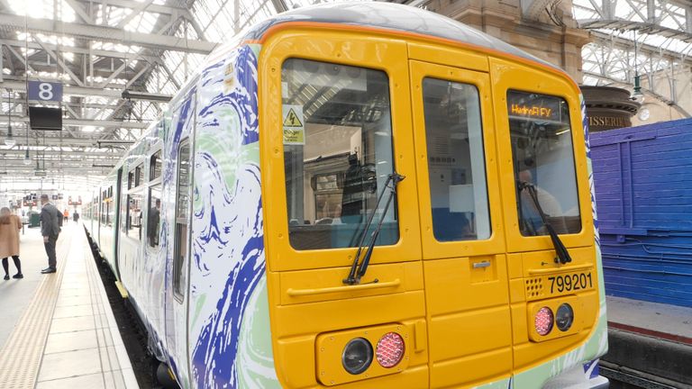 Glasgow Central is currently home to the world's first hydrogen-powered train. 