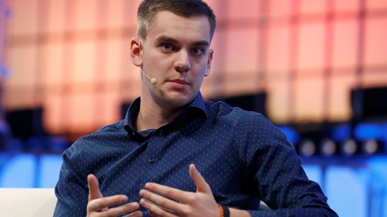 Taxify CEO Markus Villig speaks during his intervention at the Web Summit in Lisbon, Portugal November 8, 2018. Picture taken November 8, 2018. REUTERS/Rafael Marchante