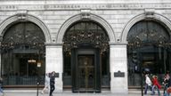 An outside view of The Wolseley restaurant in central London