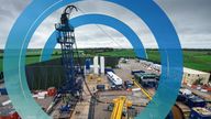 05 October, 2018The coil tubing tower is seen at Cuadrilla's Preston New Road 
where the shale gas developer will start fracking for gas next week near Blackpool, Britain October 5, 2018. REUTERS/Peter Powel