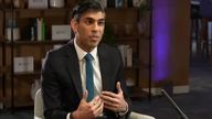 Rishi Sunak interview on Sky 